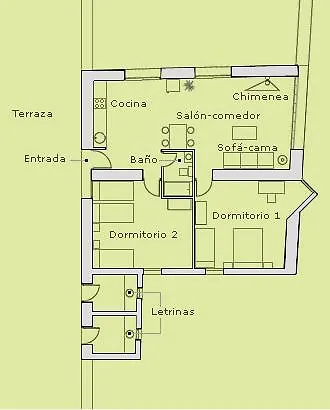 Casa De Letrinas Alta, 2 Habt 5 Mas 1 Pers Max Chimenea Con Horno * Puerto de la Laja